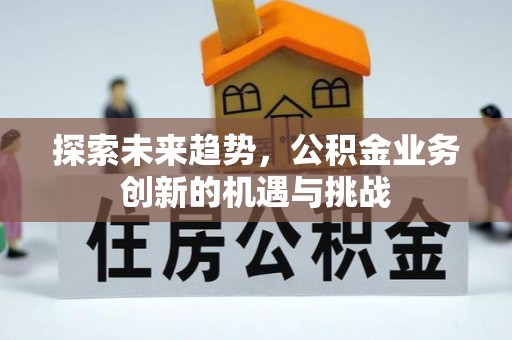 海原探索未来趋势，公积金业务创新的机遇与挑战