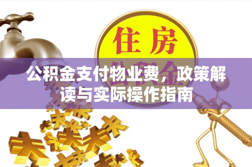 海原公积金支付物业费，政策解读与实际操作指南