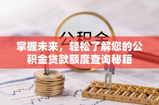 海原掌握未来，轻松了解您的公积金贷款额度查询秘籍