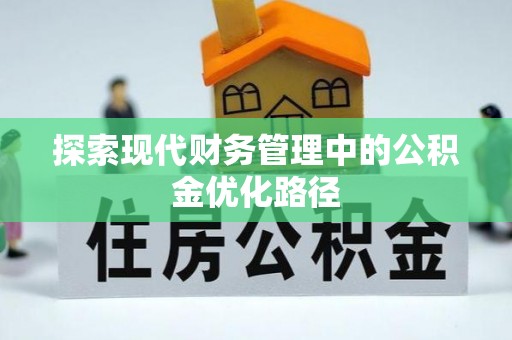 海原探索现代财务管理中的公积金优化路径