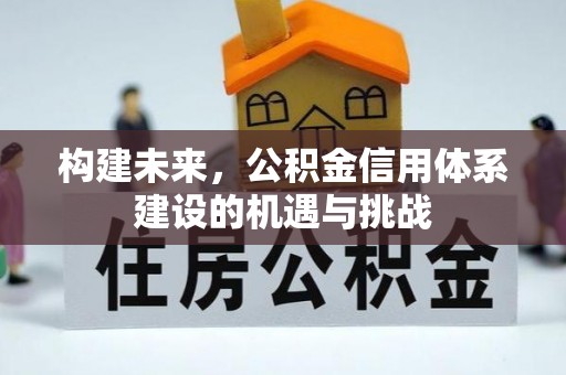 海原构建未来，公积金信用体系建设的机遇与挑战