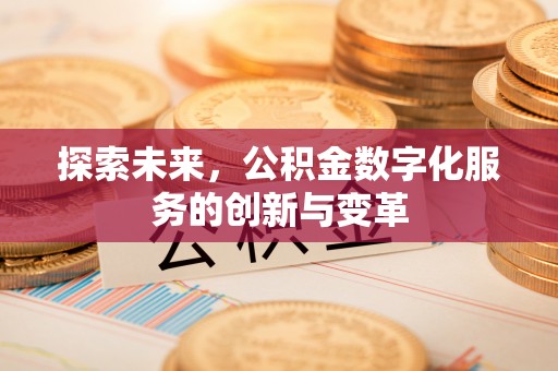 海原探索未来，公积金数字化服务的创新与变革
