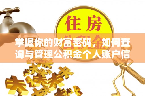 海原掌握你的财富密码，如何查询与管理公积金个人账户信息
