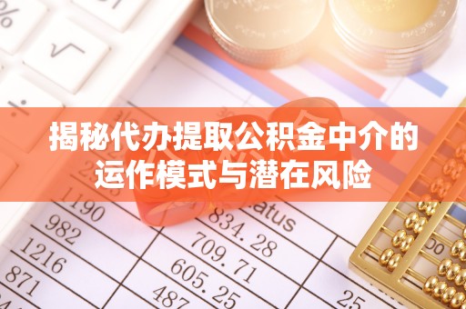 海原揭秘代办提取公积金中介的运作模式与潜在风险