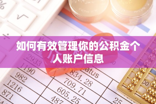海原如何有效管理你的公积金个人账户信息