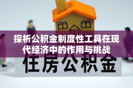 海原探析公积金制度性工具在现代经济中的作用与挑战