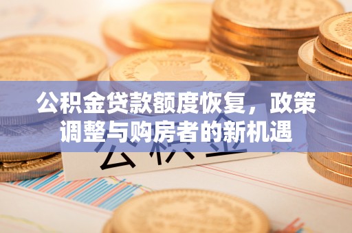 海原公积金贷款额度恢复，政策调整与购房者的新机遇