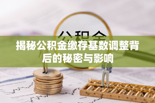 海原揭秘公积金缴存基数调整背后的秘密与影响